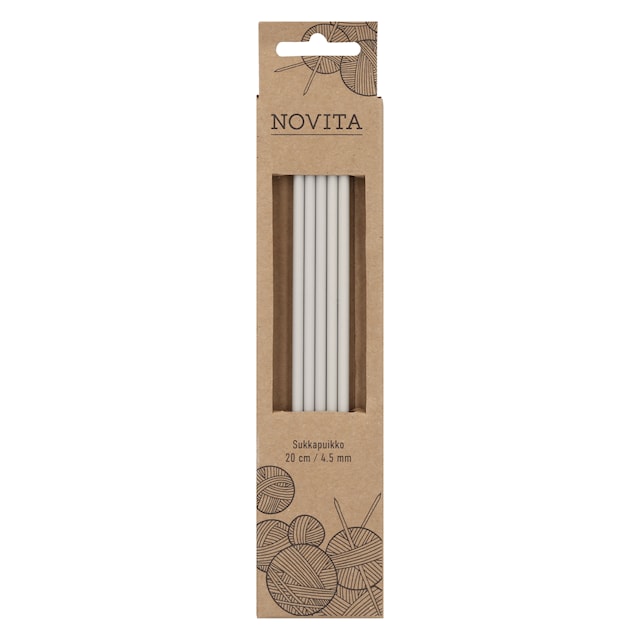 Tuotekuva 1 - Sukkapuikot Alumiini 20 cm 4.5 Novita