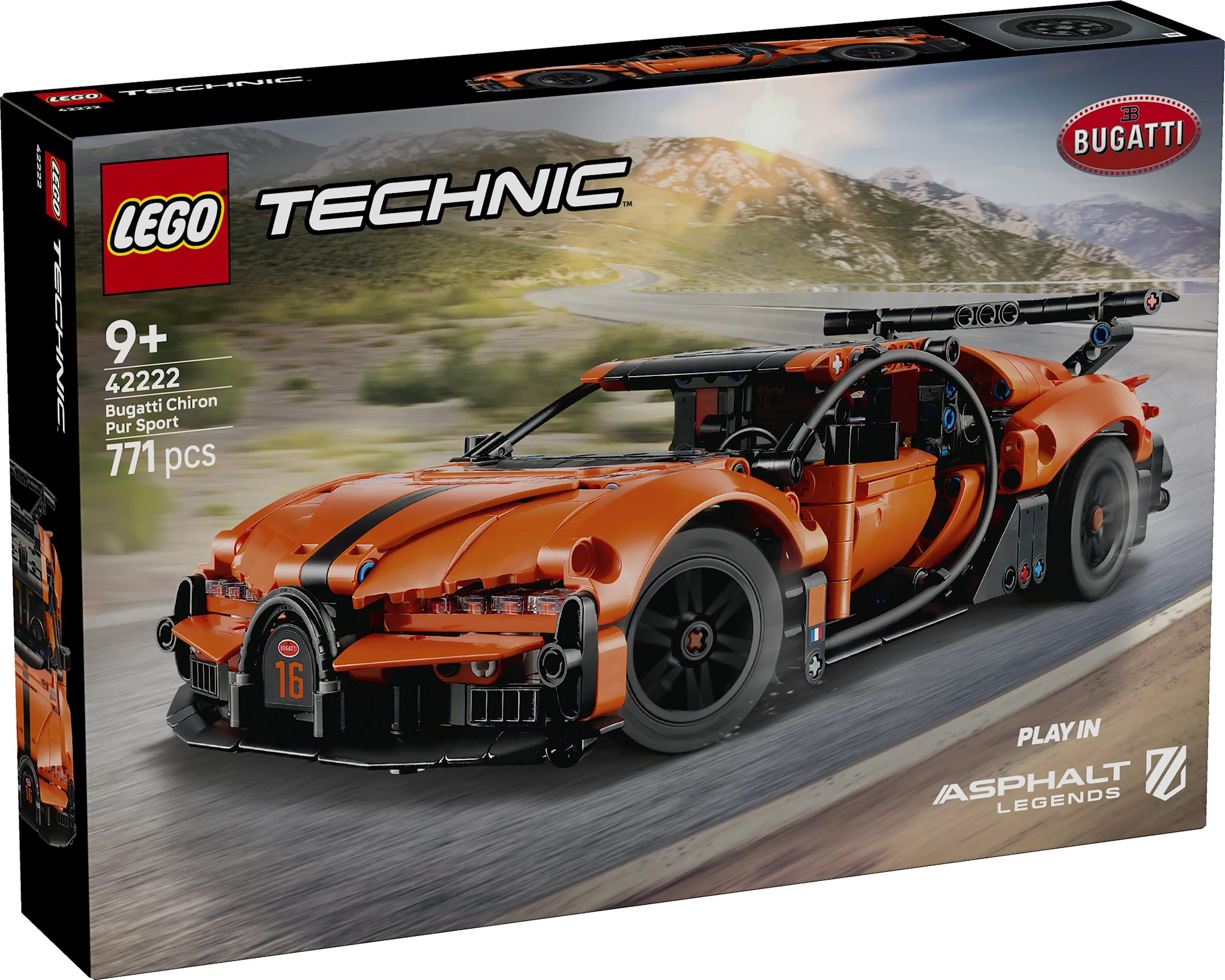 Tuotekuva ille Bugatti Chiron Pur Sport ‑hyperauto LEGO® Technic (42222)