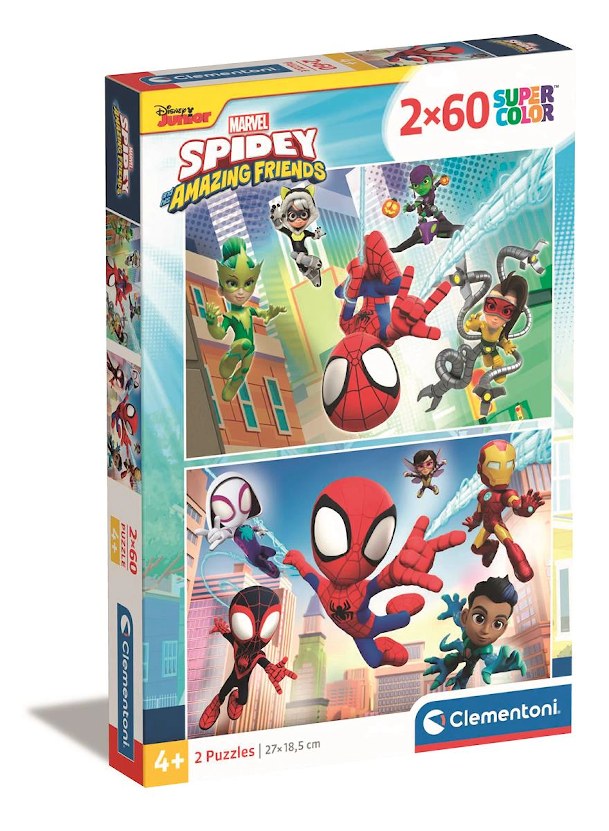 Tuotekuva ille Palapelit 2x60 palaa Spidey and his Amazing Friends, Clementoni