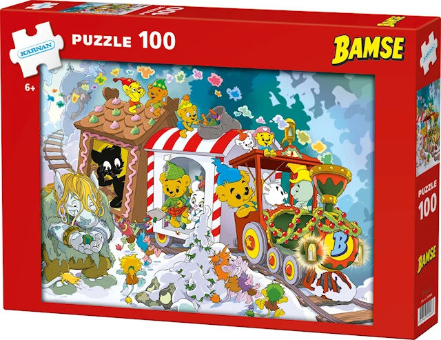 Pussel Bamses Jul 100 bitar, Kärnan