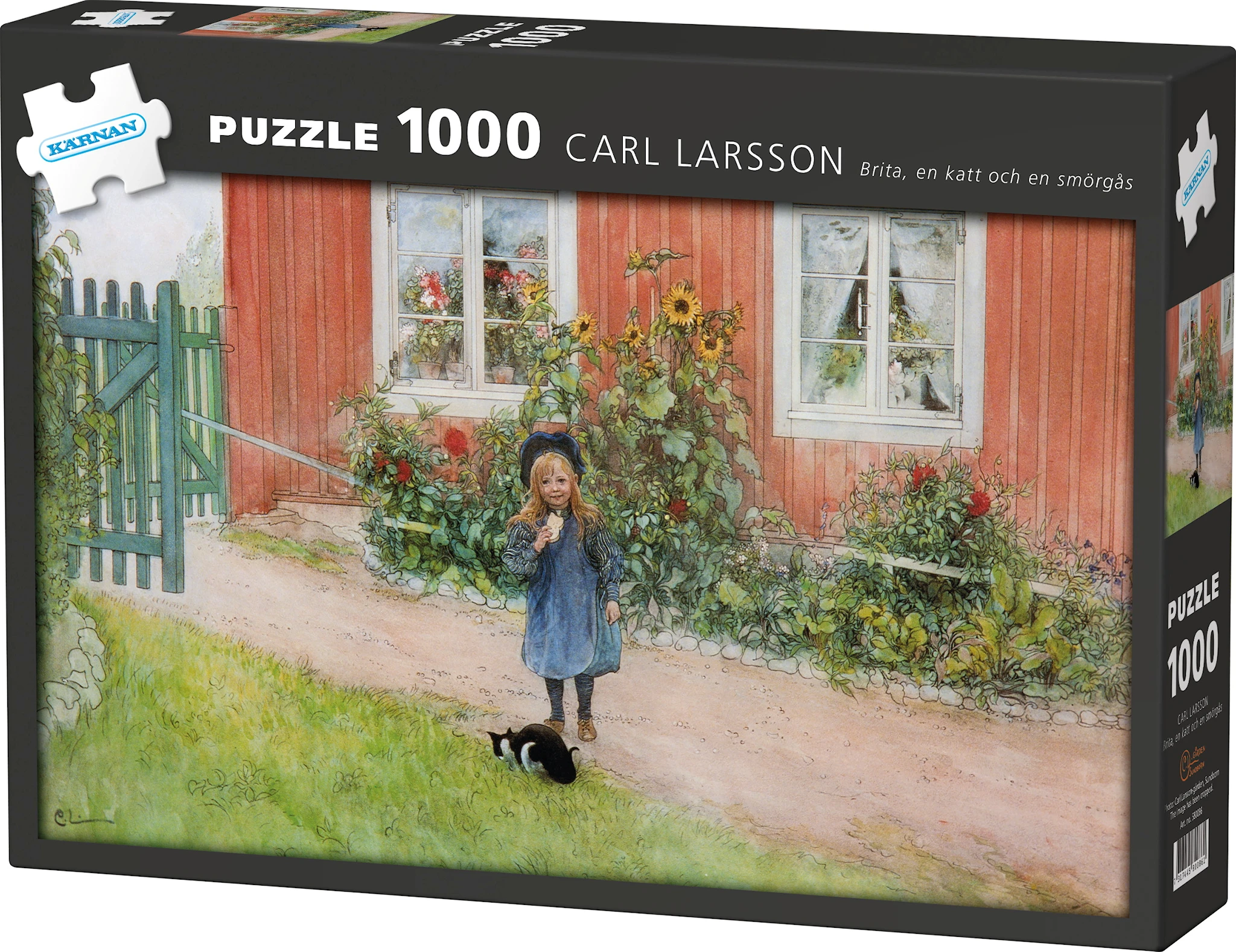 Produktbilde for Puslespill Carl Larsson Brita og katten 1000 brikker, Kärnan