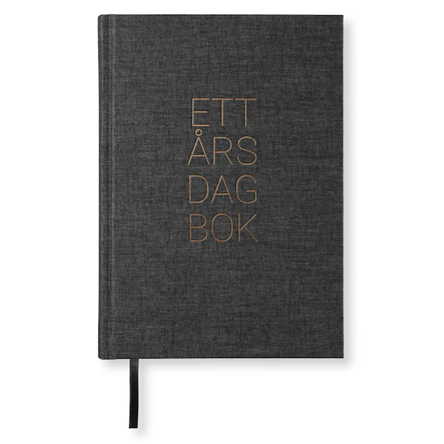 1-Års Dagbok A5 Transparent Black Paperstyle
