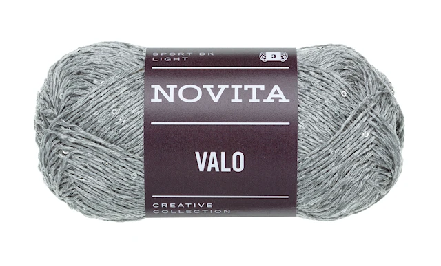 Valo Paljettgarn50g Dimma 075 Novita