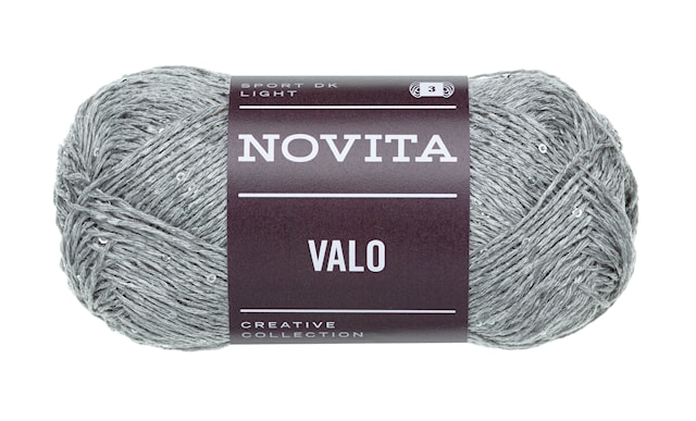 Tuotekuva 1 - Valo Paljettilanka 50g Sumu 075 Novita