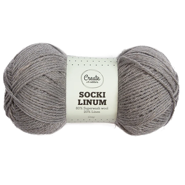Socki Linum 100 g Grey C102 Adlibris