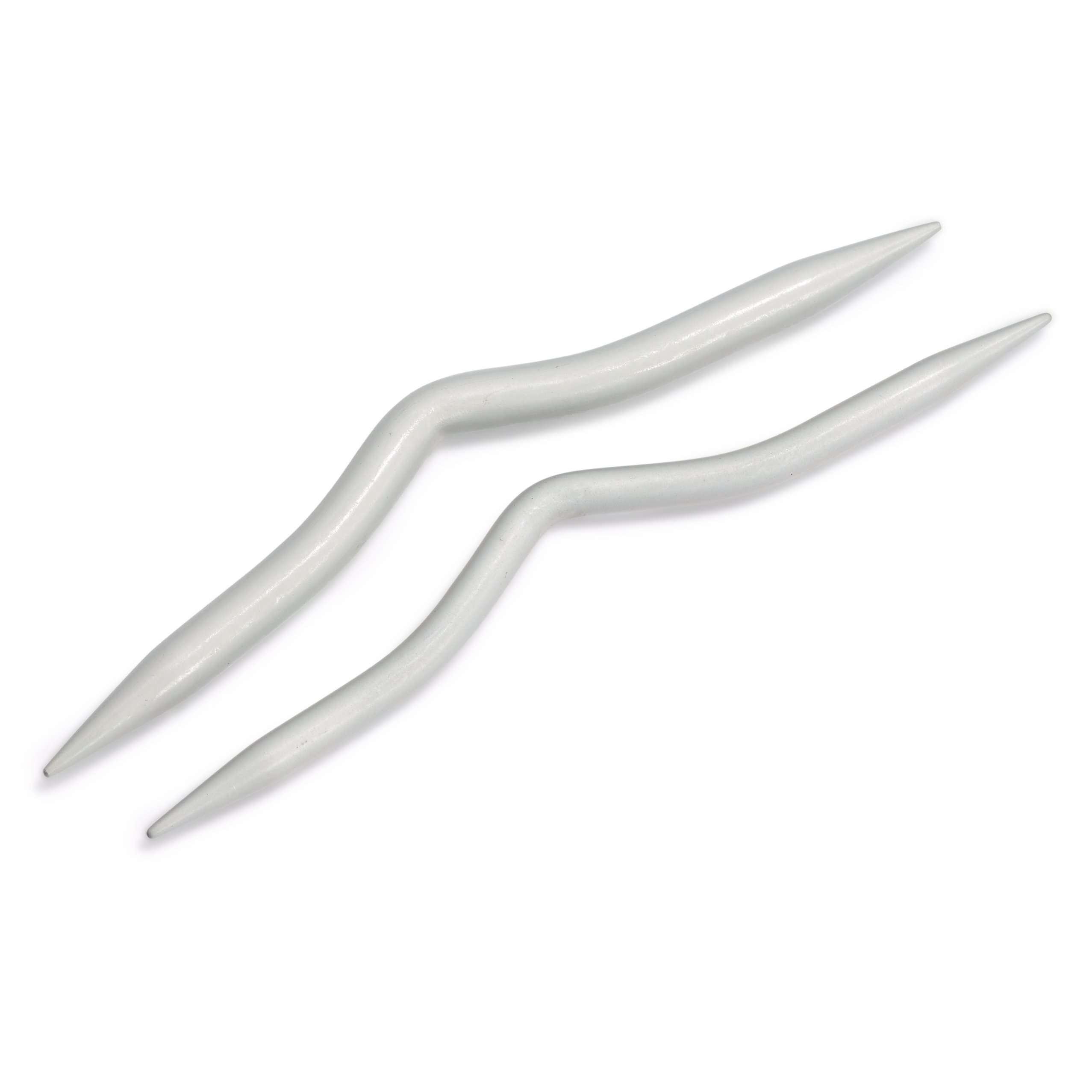 Flätstickor böjda 14 cm 2st 6 och 8 mm Prym