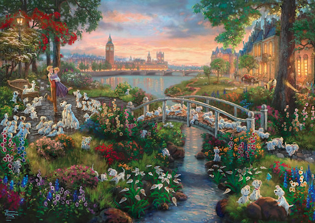 Tuotekuva 2 - Disney 101 Dalmatians Thomas Kinkade Palapelit 1000 palaa Schmidt