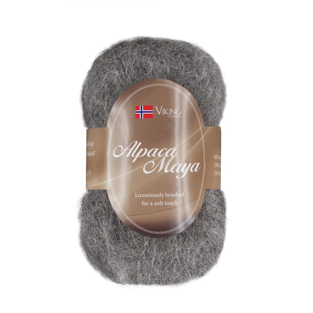 Alpaca Maya 50 g harmaa Viking Garn
