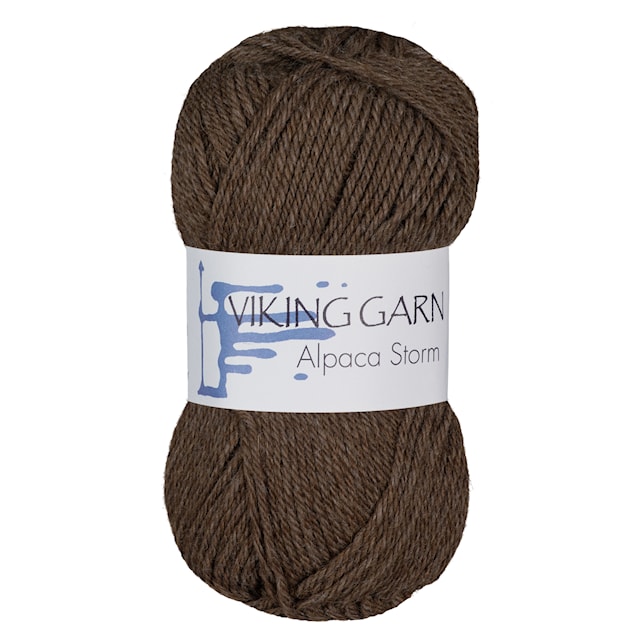 Alpaca Storm 50 g ruskea Viking Garn
