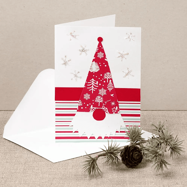 Produktbilde 3 for Designpapir i blokk, ark 15,2x15,2 cm, 120 g, grønn, rød, hvit, 50 ark/ 1 pk.
