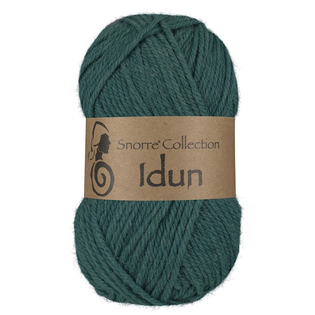 Idun Ull, Alpaca mix 50 gr Mørk Grønn 633 Viking Snorre
