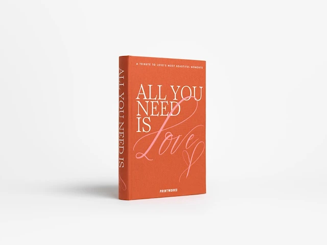 Photo Book All You Need is Love Orange Printworks