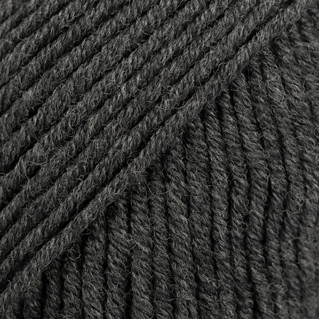 Merino Extra Fine Mix Garn Merinoull 50 g Mörkgrå (03) Drops