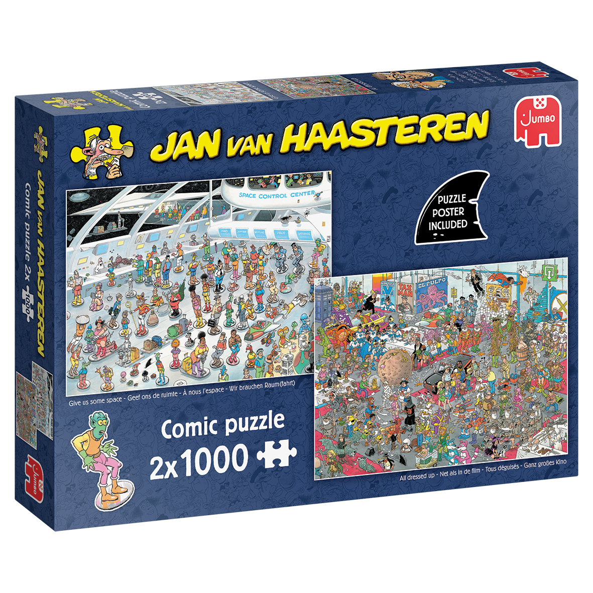 Jan van Haasteren Give us some space & All dressed up Pussel 2x1000 bitar