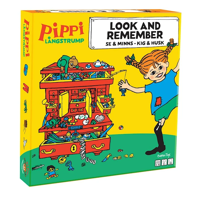 Barnspel Pippi Långstrump Se & Minns (SE/EN/DK)