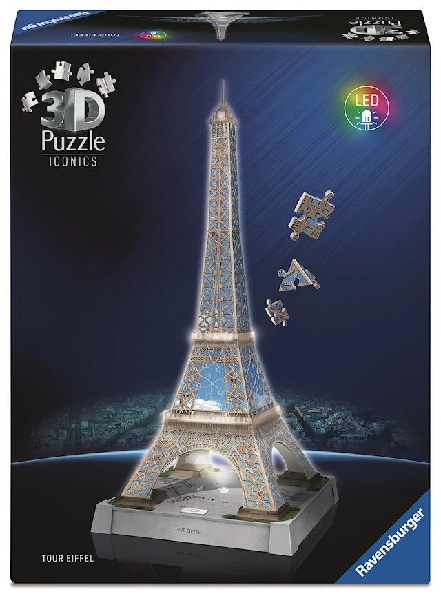 Iconic La Tour Eiffel with Light Pussel 216 Bitar, Ravensburger