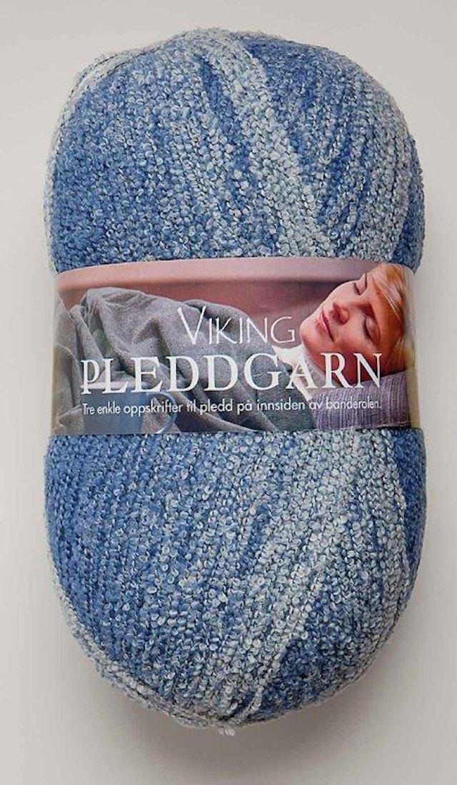 Pleddgarn 350 g Lys blå 721 Viking Garn