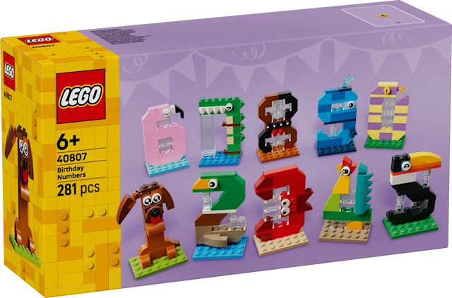 Födelsedagssiffror LEGO® Iconic (40807)