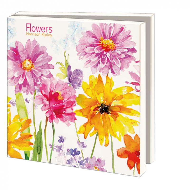 Kortset Blommor Akvarell 10-pack Bekking & Blitz