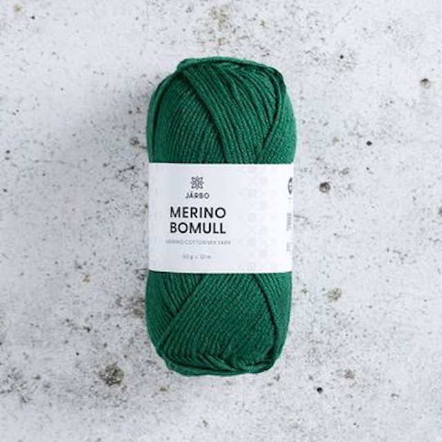 Merino Bomull merinopuuvillalanka 50 gr Pressed Greens (27) Järbo