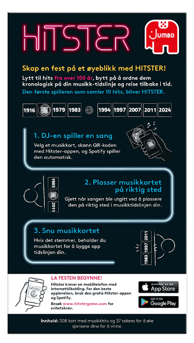 Produktbild 3 för Hitster Original (NO)