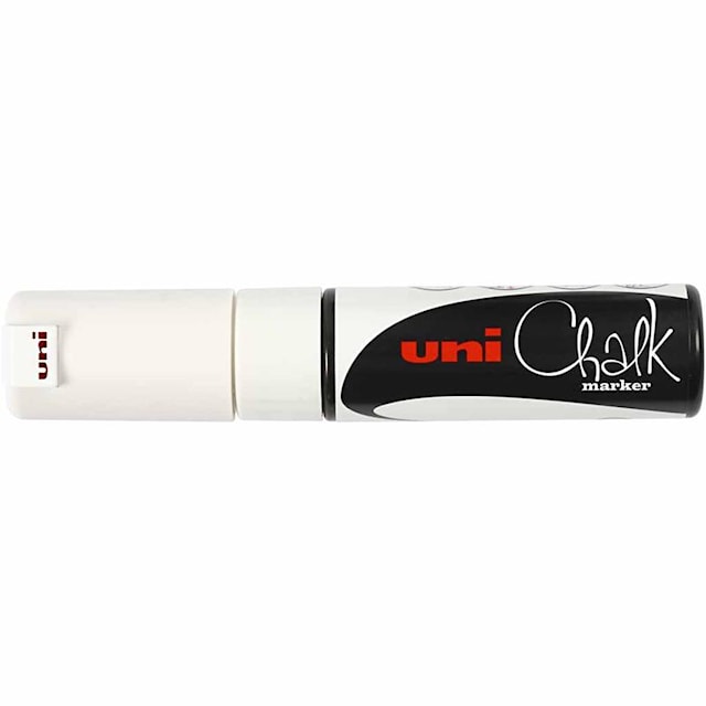 Produktbilde 1 for Chalk Marker, strek 8 mm, hvit, 1 stk.