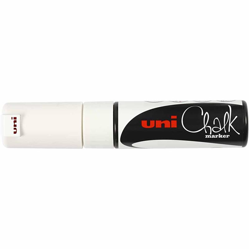 Tuschpennor Chalk Marker 8 mm Vit 1 st