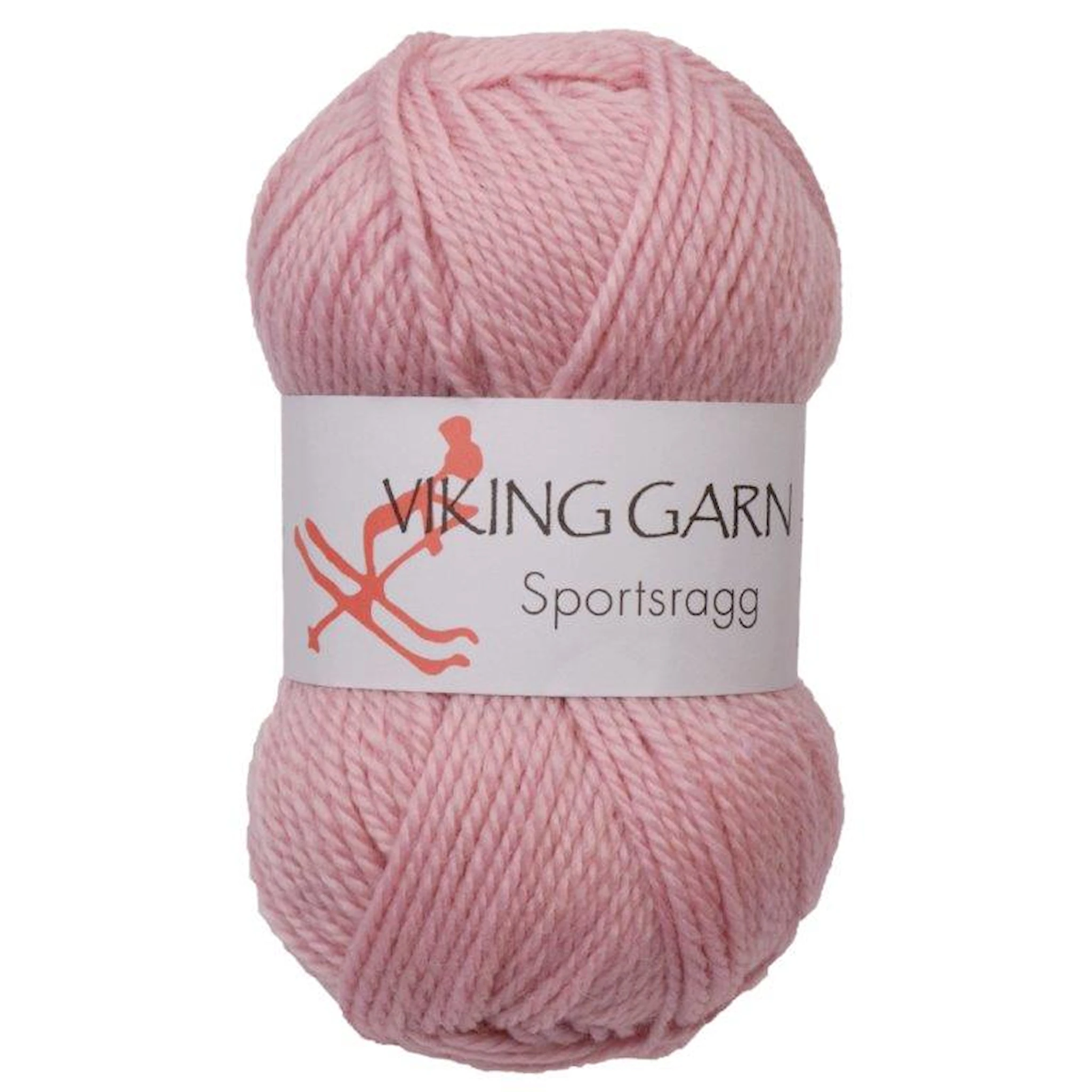 Produktbild för Sportsragg Garn Ullmix 50 g Ljusrosa 574 Viking Garn