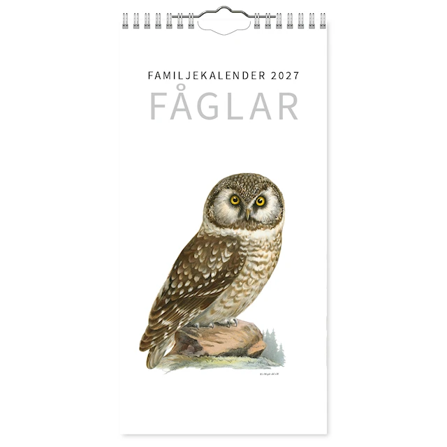 Familjekalender Fåglar 2027 Gullers