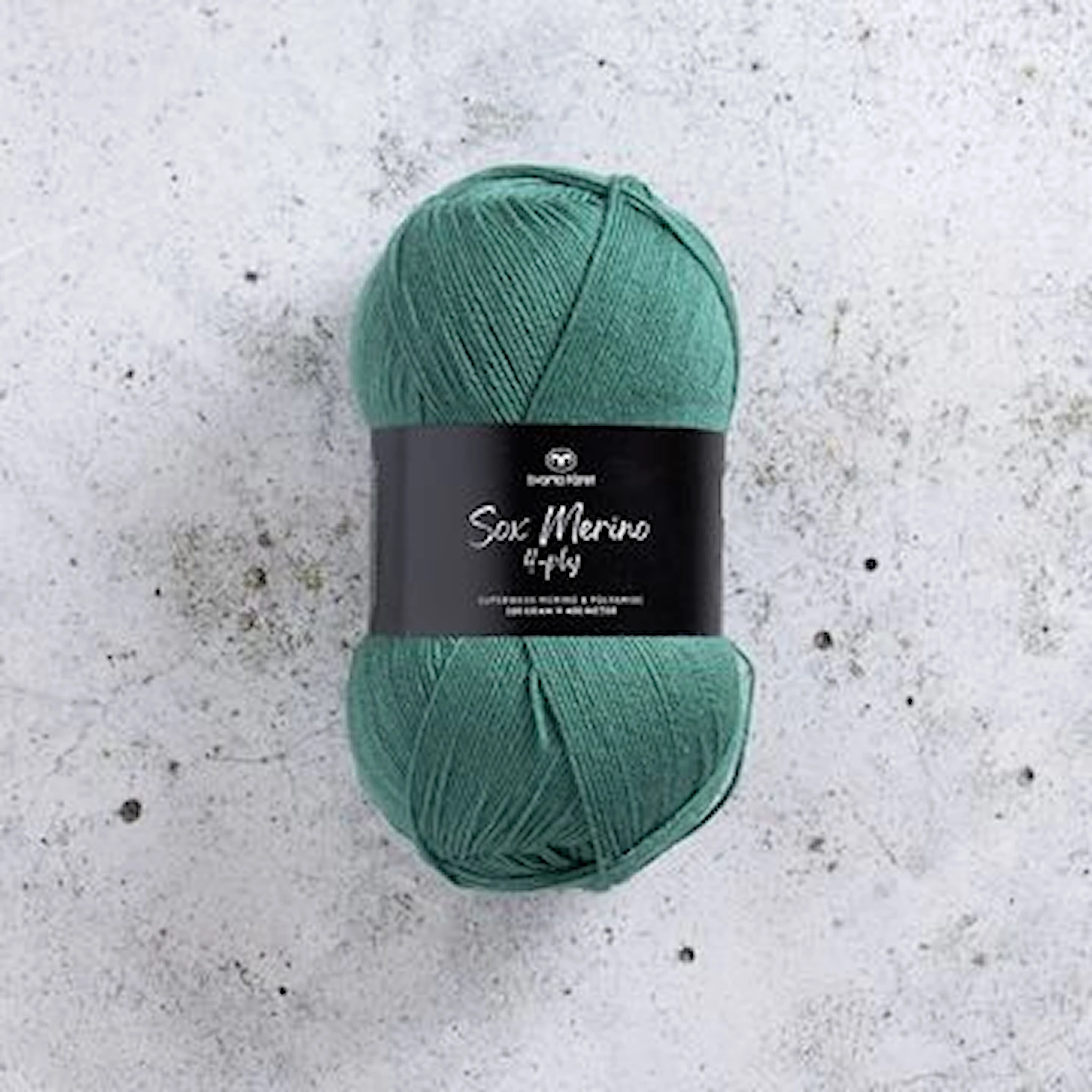 Produktbilde for Sox Merino 4-ply ullmiks100g Svarta fåret