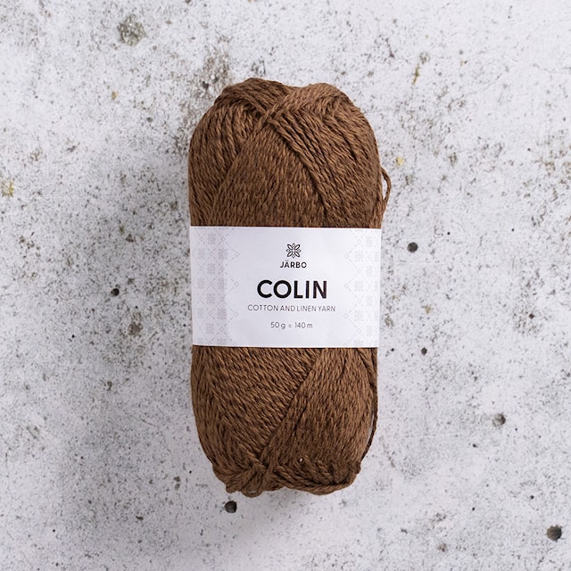 Nya Colin bomull lin mix 50 gr Brown Soil 138 Järbo