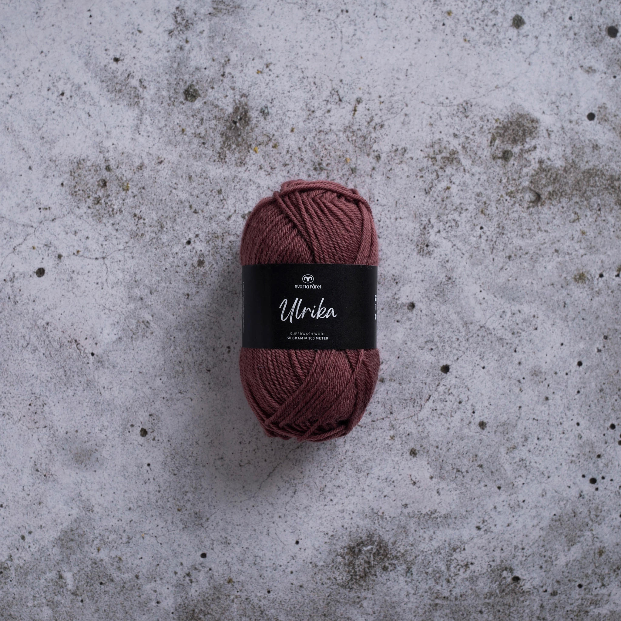 Tuotekuva ille Ulrika Villalanka 50 g Violettiroosa Svarta Fåret