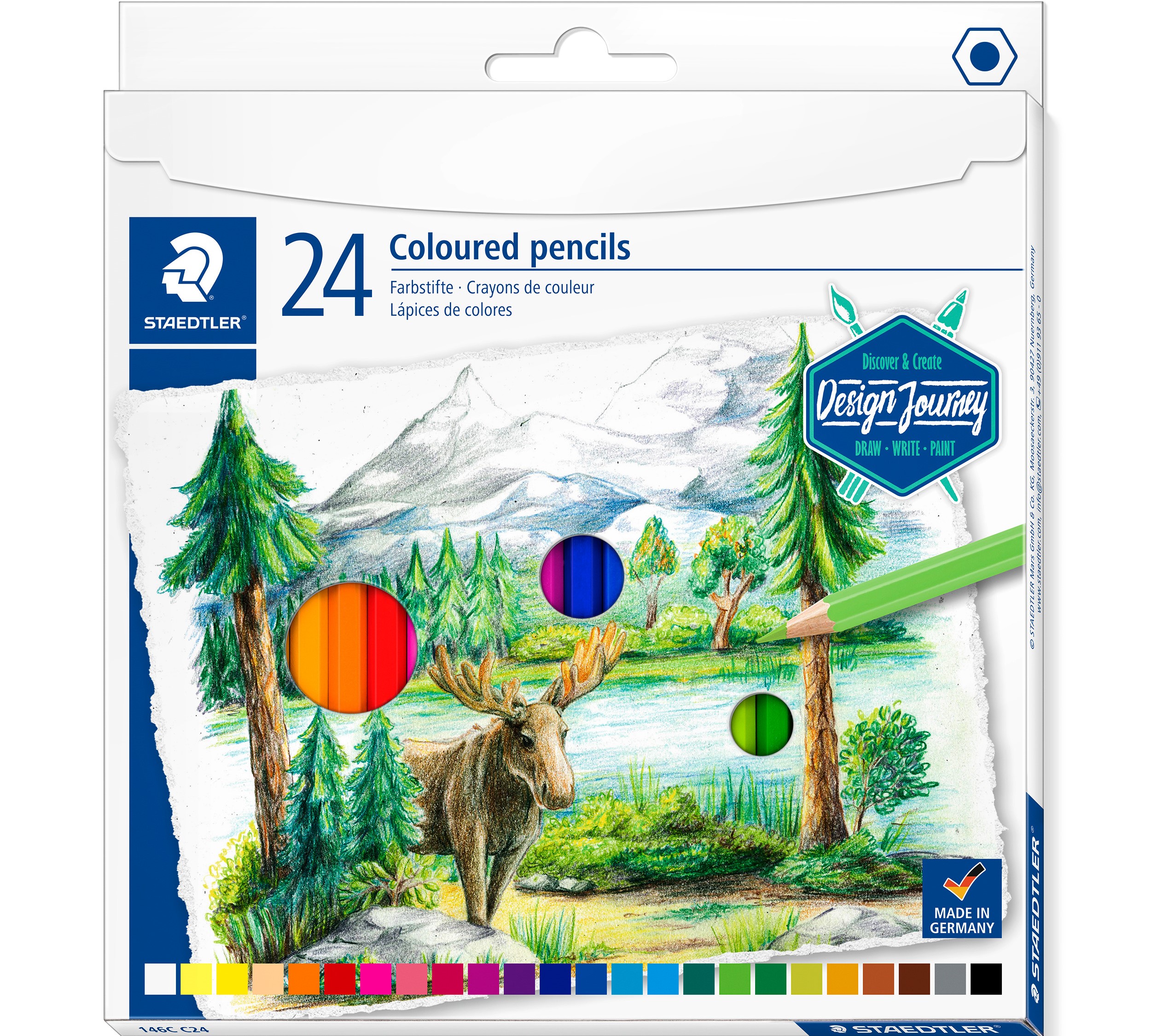 F&auml;rgpennor Design Journey 24-pack Staedtler