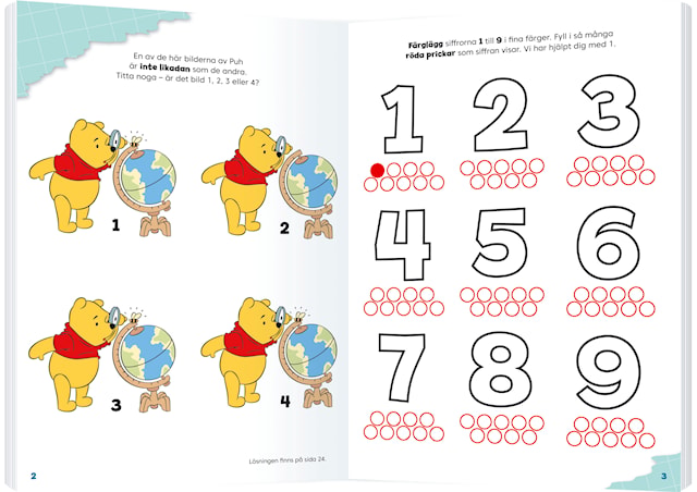 Produktbild 2 för Pyssla Med Siffror Nalle Puh