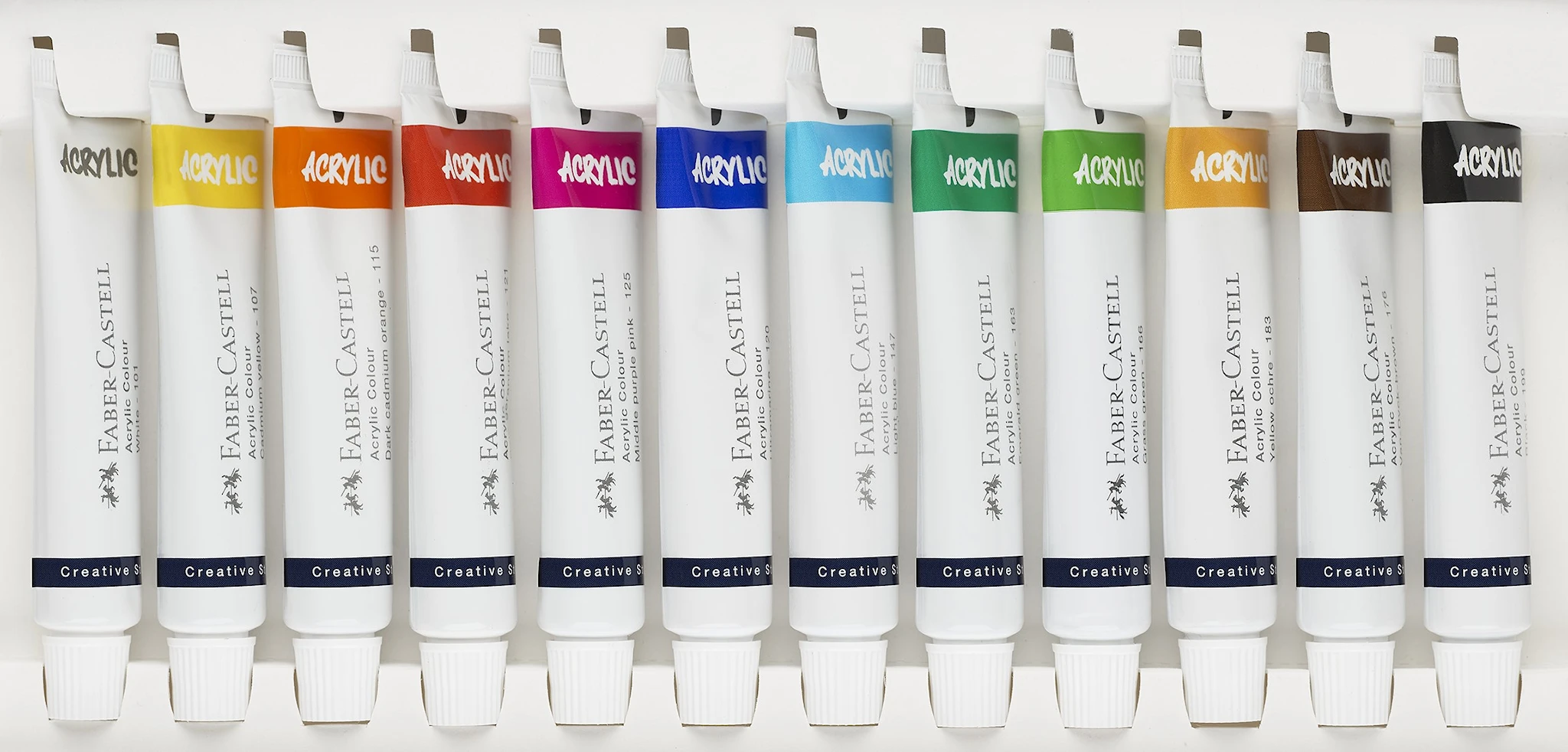Produktbilde for Akrylmaling i tube 20 ml 12-pack Faber Castell