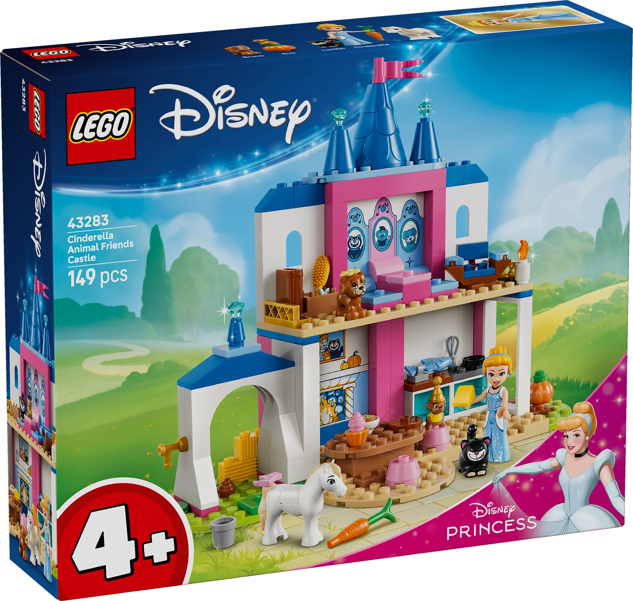 Tuotekuva ille Tuhkimon linna ja eläinystävät LEGO® Disney Princess (43283)