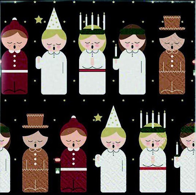 Matservietter Luciatog 20-pack Gullers