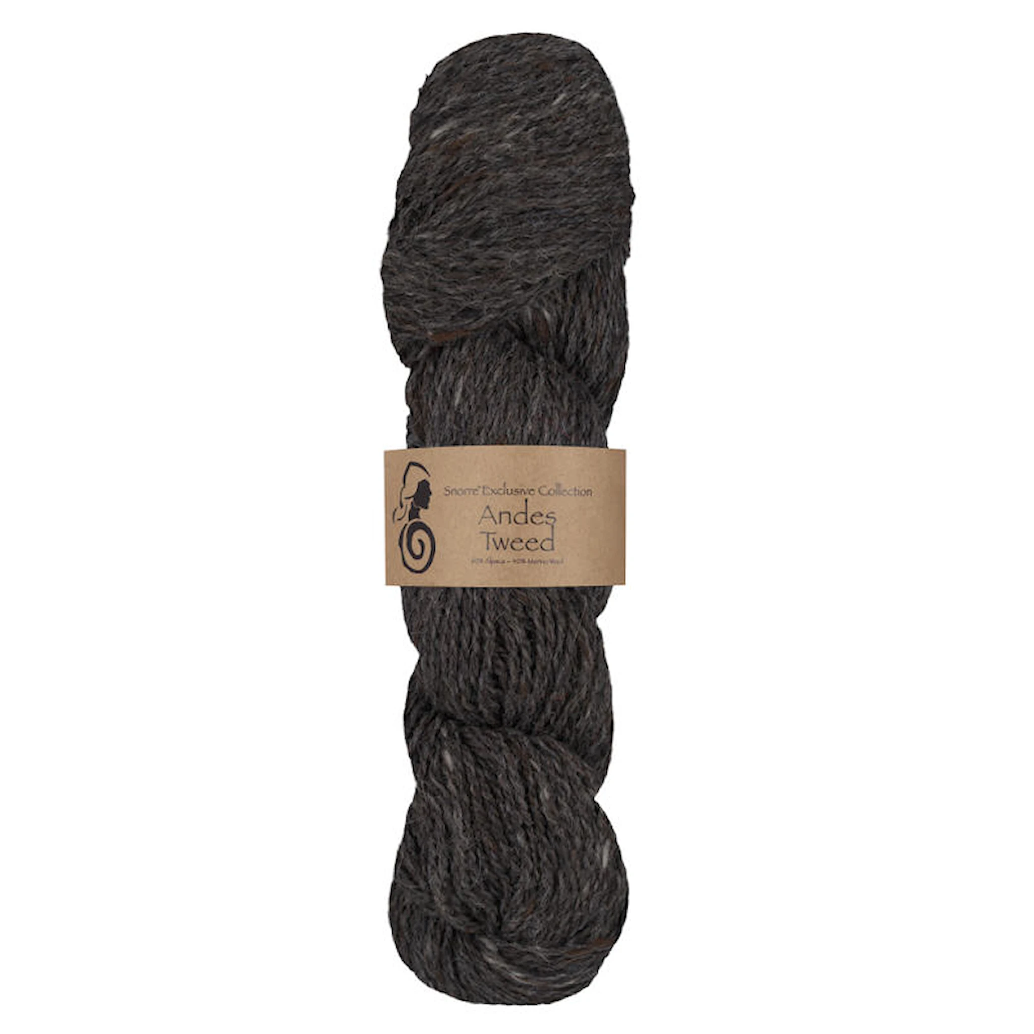 Produktbild för Andes Tweed Alpacka, ull 50 gr Koks 217, Viking Snorre