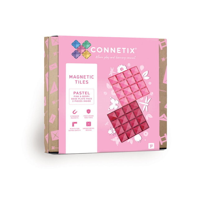 Tuotekuva 1 - Connetix Pastel Pink&Berry Peruslevy 2 Osaa