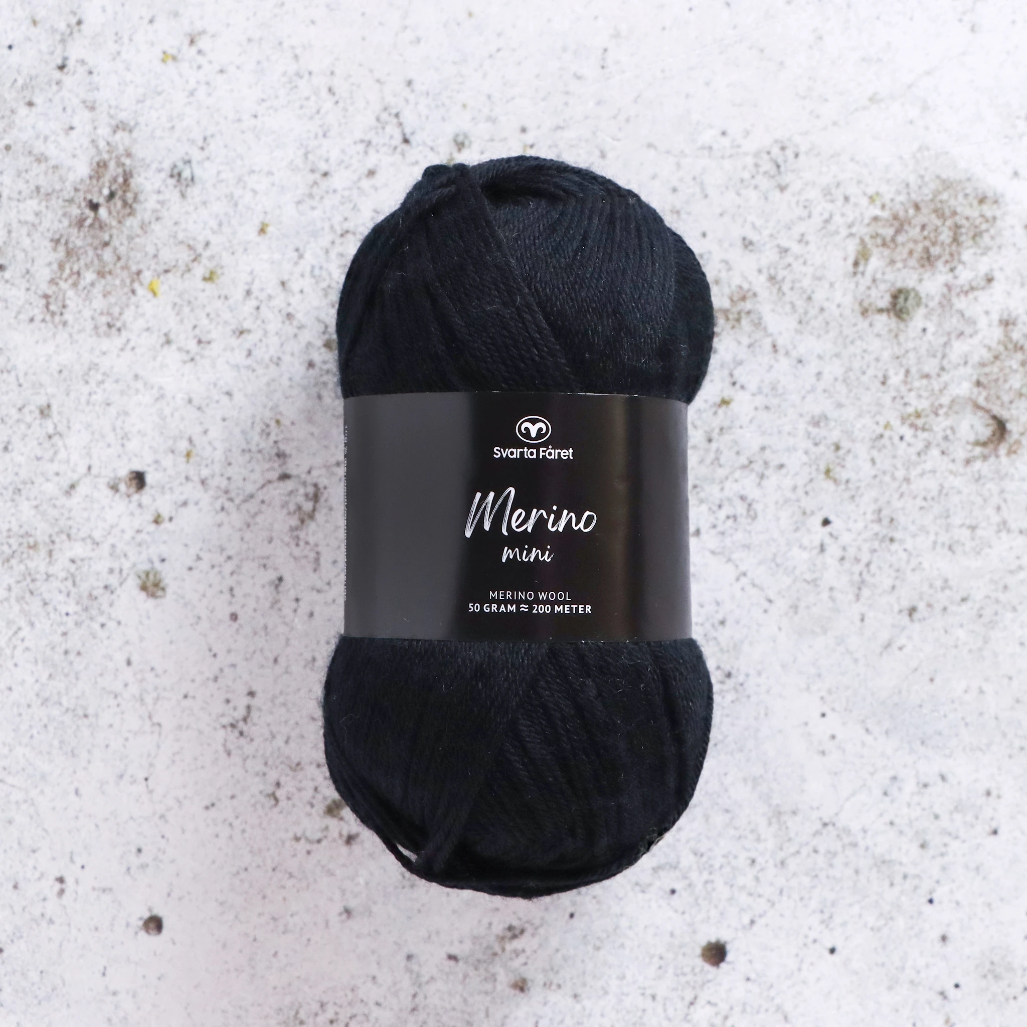 Tuotekuva ille Merino Mini 50g Shepherd's Grey (24), Svarta Fåret