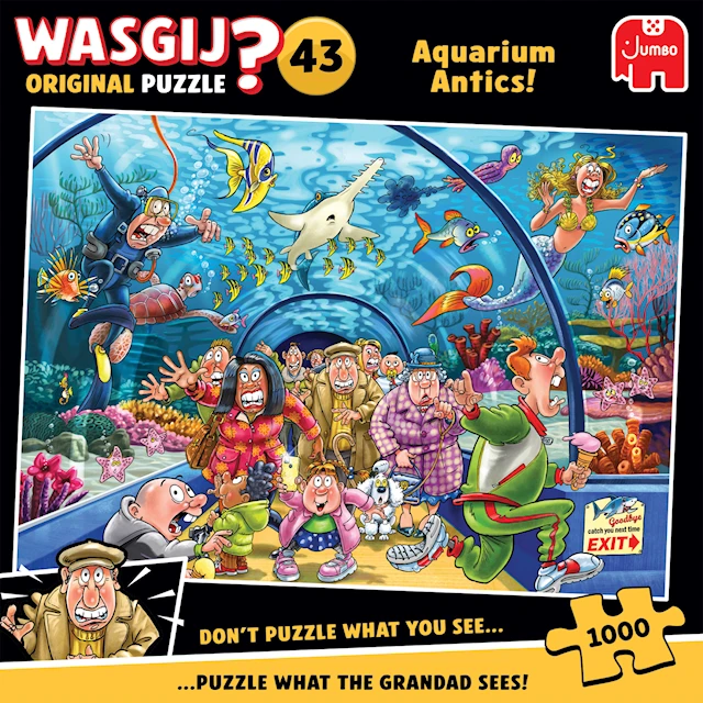 Wasgij Original 43 palapeli Akvaariohuumoria! Palapeli 1000 palaa