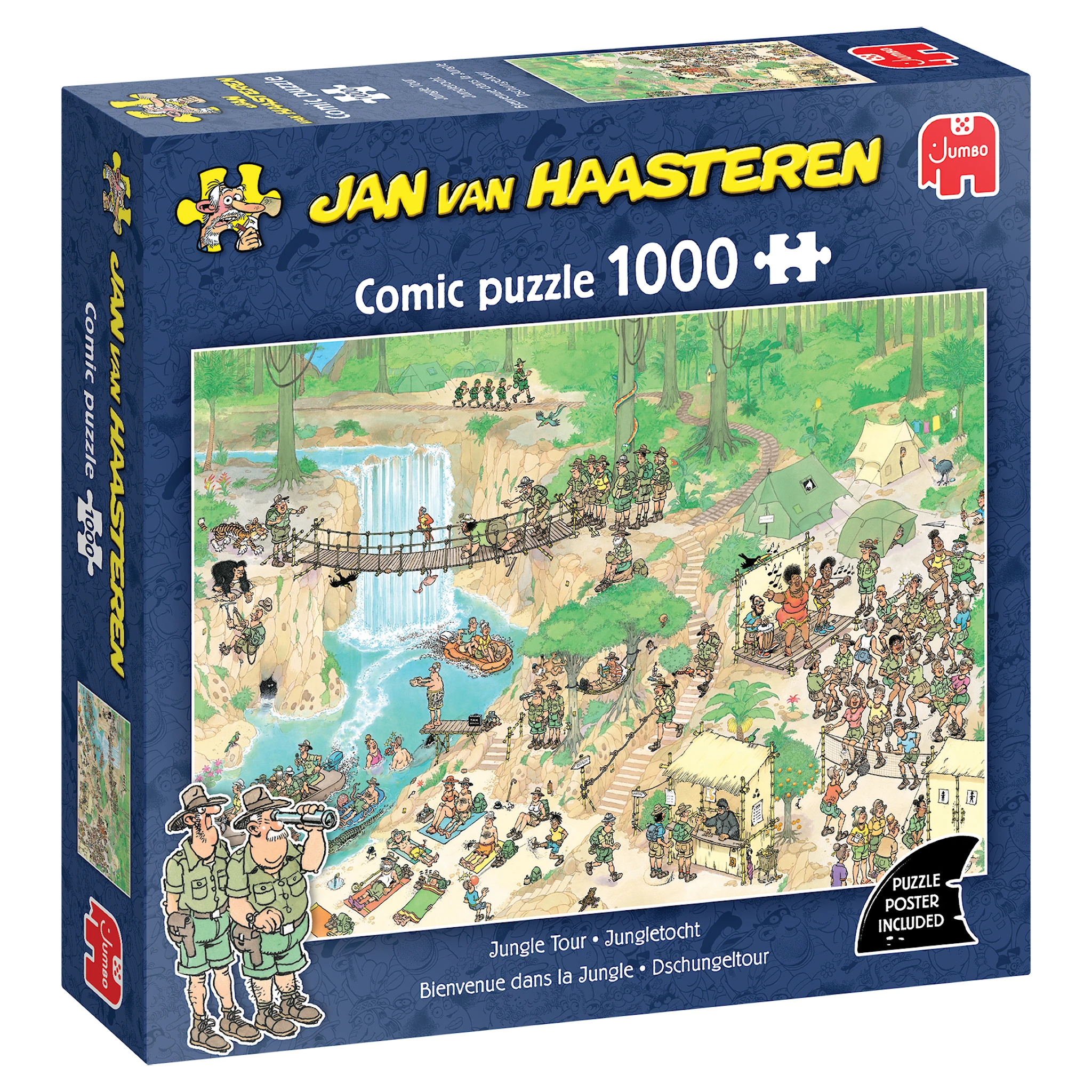Tuotekuva ille Jan Van Haasteren Jungle Tour -palapeli 1000 palaa