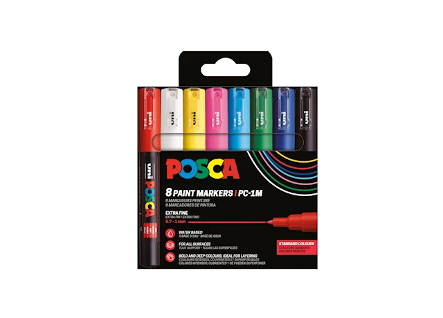 Posca Marker Set 8-p basfärger