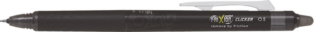 FriXion Point Clicker 0.5 - Geleblekkpenner - Sort - Fine Spiss  Pilot