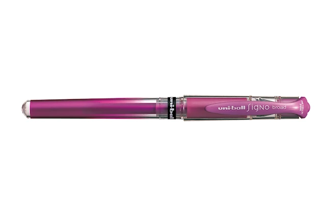 Rollerpenna Signo Broad UM-153 Pink, Uni-Ball