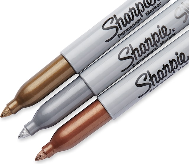Tuotekuva 3 - Tussikynä Sharpie 1,4 mm Kulta, Hopea, Pronssi 3 kpl