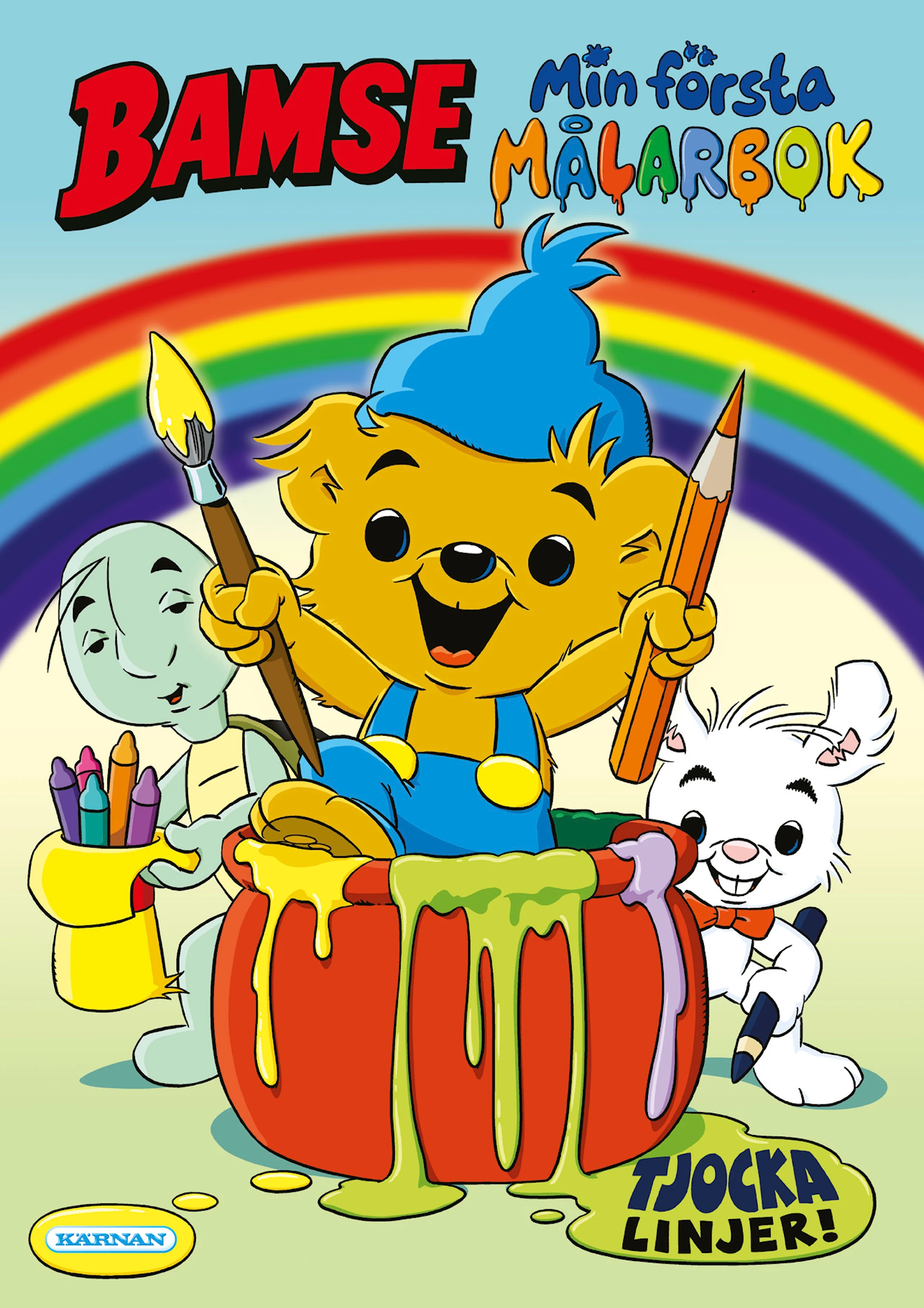 Produktbild för Målarbok Bamse 'Min första målarbok', Kärnan