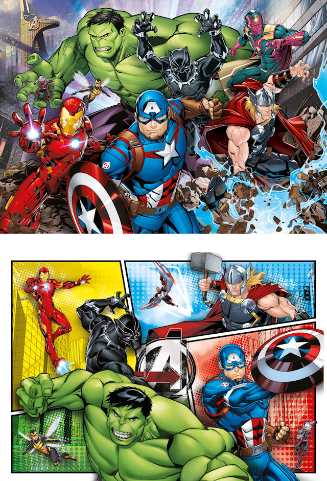 Produktbilde 2 for Avengers Puslespill 2x60 brikker Clementoni
