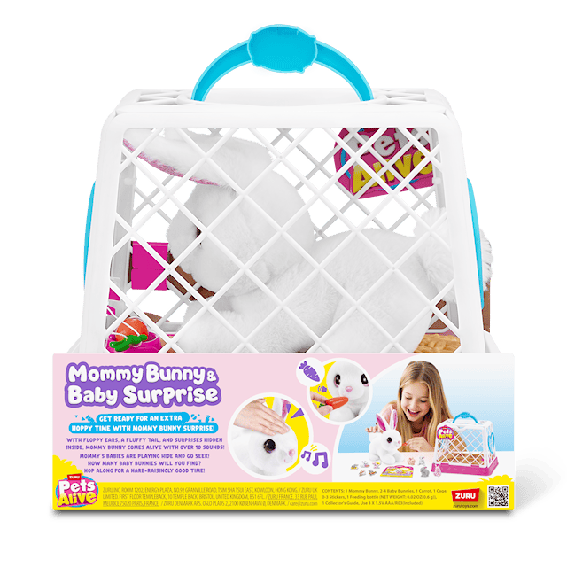 Produktbild 5 för Mama Bunny And Baby Surprise Pets Alive