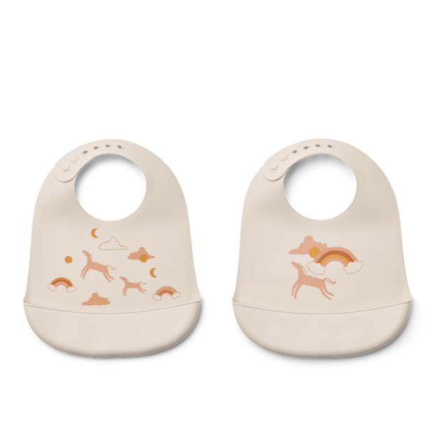 Tuotekuva 1 - Tilda Ruokalappu 2-pack Unelma/Ecru Liewood